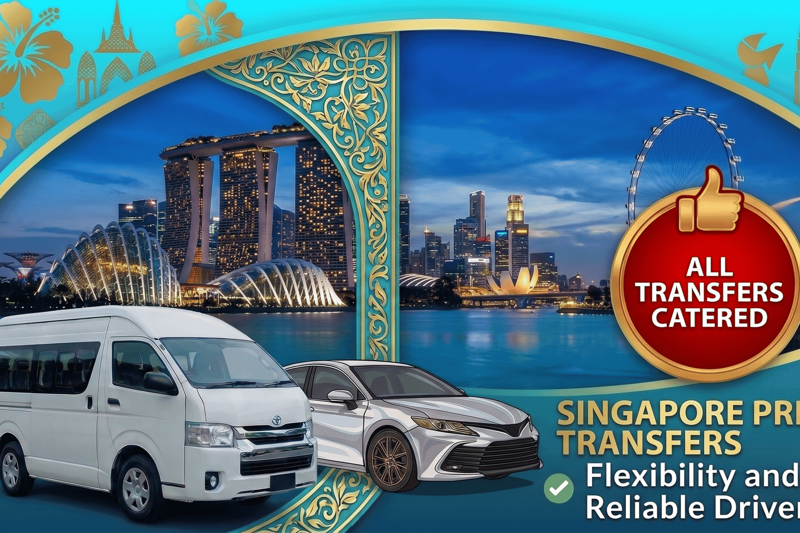 Singapura: Translado privado do aeroporto de Changi SIN para o centro da cidade