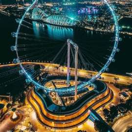 Cingapura: Bilhete de entrada para o Singapore Flyer e a Cápsula do Tempo