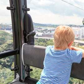 Singapura: Passe para o teleférico de Sentosa