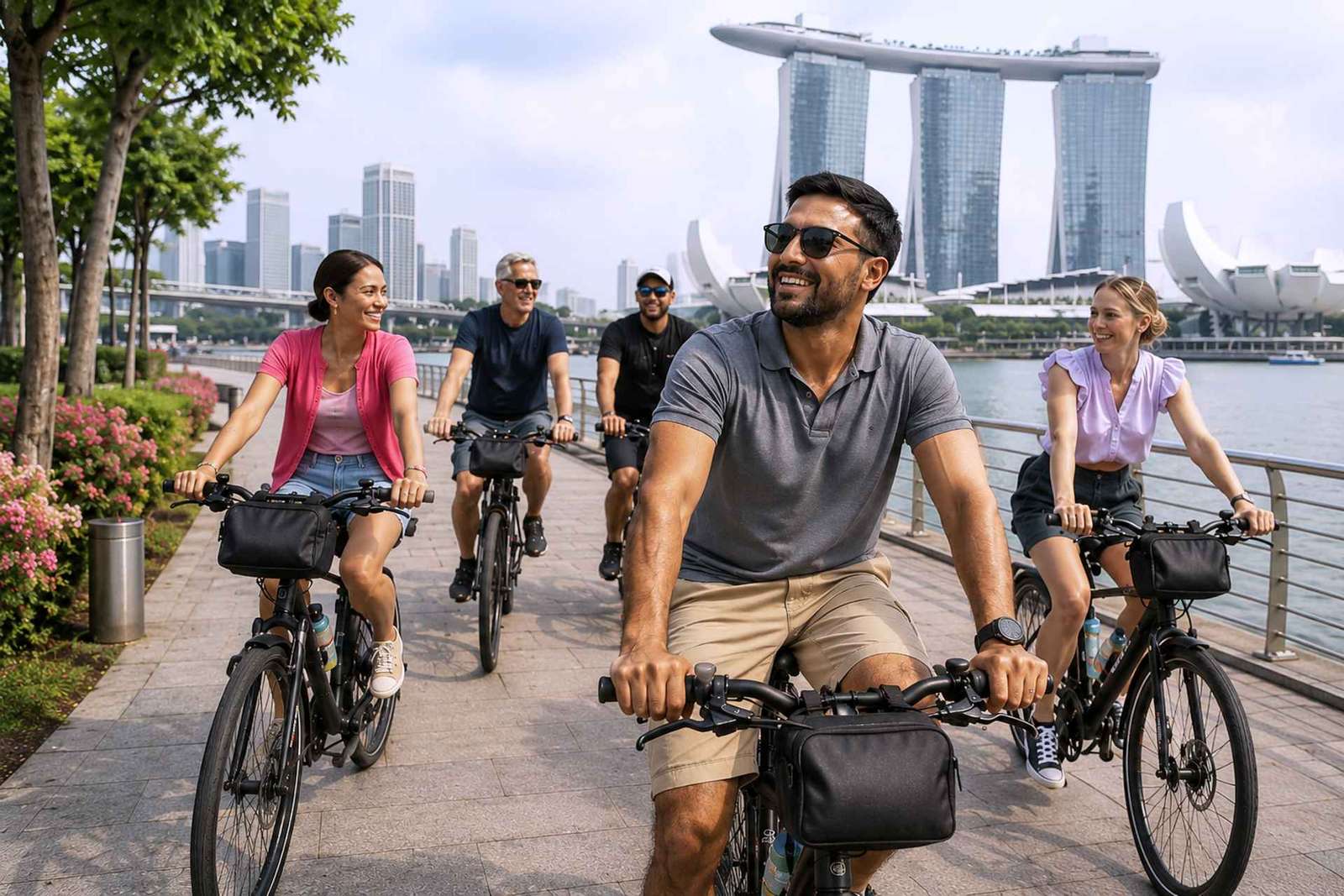 Singapura: Excursão histórica de meio dia em bicicleta