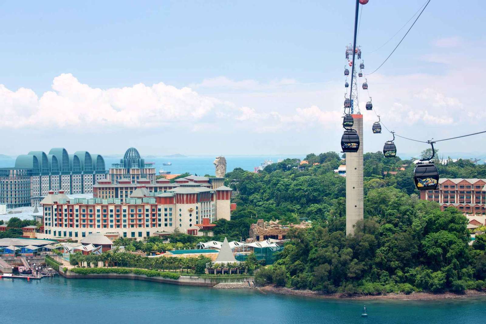 Singapura: Passe para o teleférico de Sentosa
