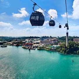 Cingapura: bilhete Sky Pass para o teleférico de Sentosa