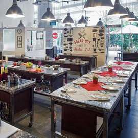 Aula de culinária de Cingapura com um chef profissional