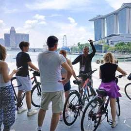 Singapura: Excursão histórica de meio dia em bicicleta