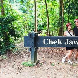 Aventura na trilha de bicicleta de Ubin