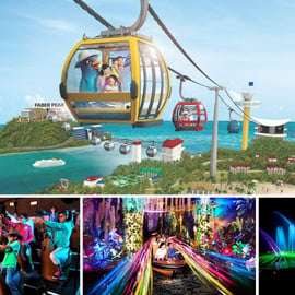 Passeio guiado pela Ilha Sentosa com 4 atrações